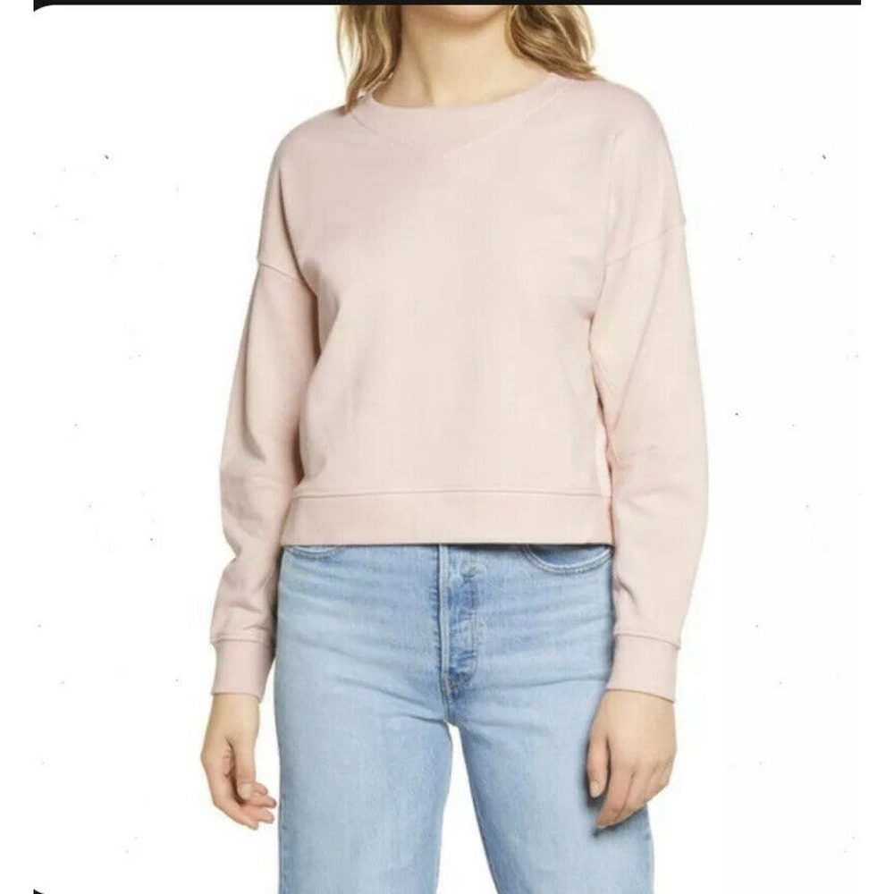 Vero Moda Daya Pullover Sweatshirt In Sepia Rose Size XS Pink Athleisure New i22